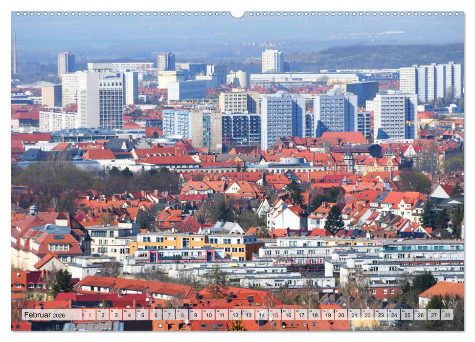 Architektur-Charme der DDR (Erfurt) (CALVENDO Premium Wandkalender 2026)