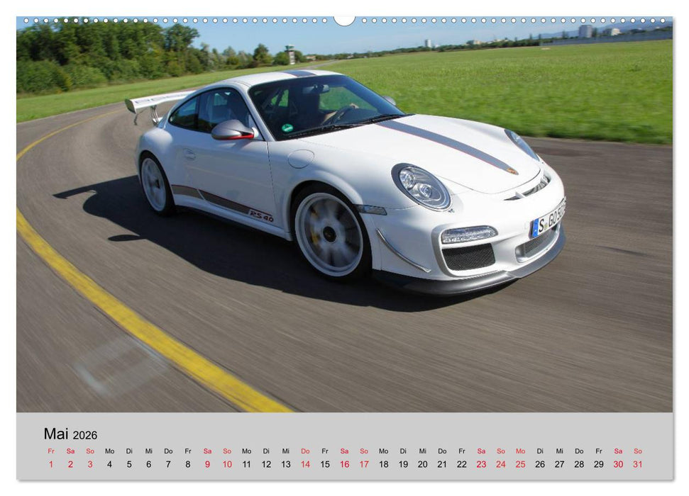 Porsche GT3RS 4,0 (CALVENDO Wandkalender 2026)
