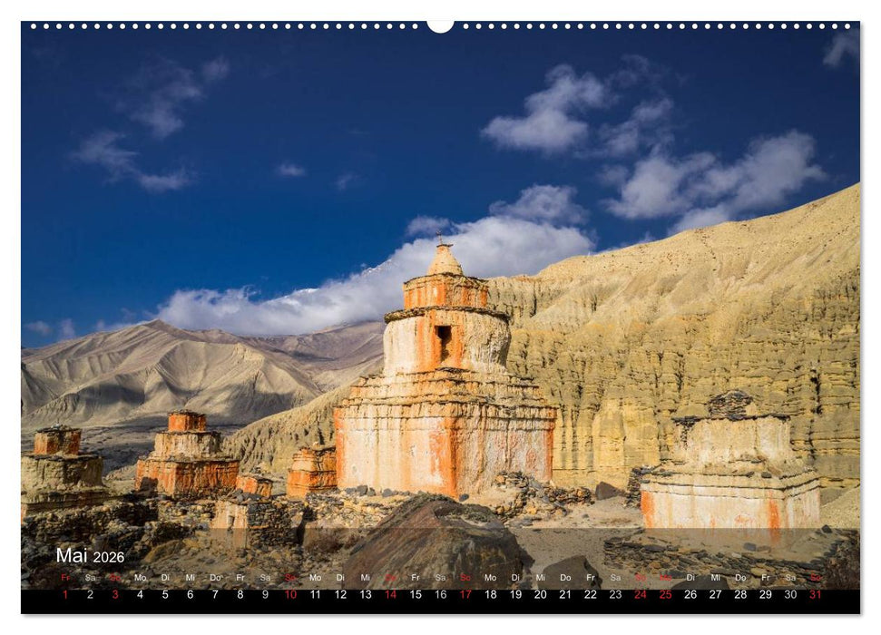 Faszinierende Landschaften der Welt: Königreich Mustang (CALVENDO Premium Wandkalender 2026)