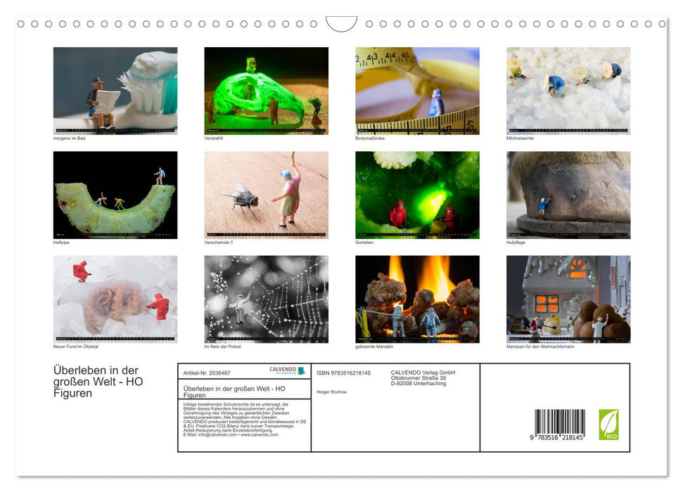 Überleben in der großen Welt - HO Figuren (CALVENDO Wandkalender 2026)
