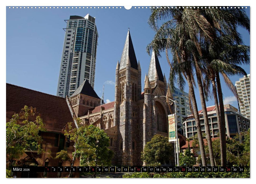 Brisbane (CALVENDO Premium Wandkalender 2026)