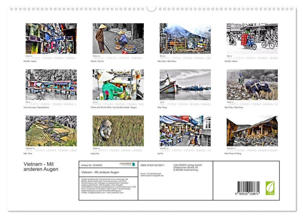 Vietnam - Mit anderen Augen (CALVENDO Premium Wandkalender 2026)