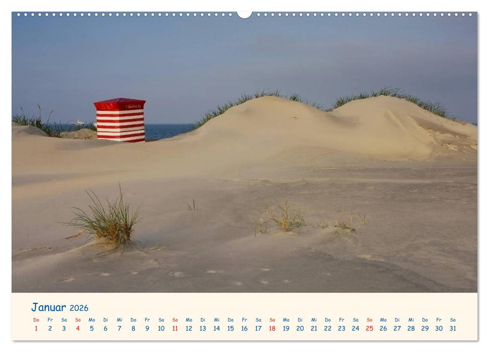 Urlaub auf Borkum (CALVENDO Premium Wandkalender 2026)