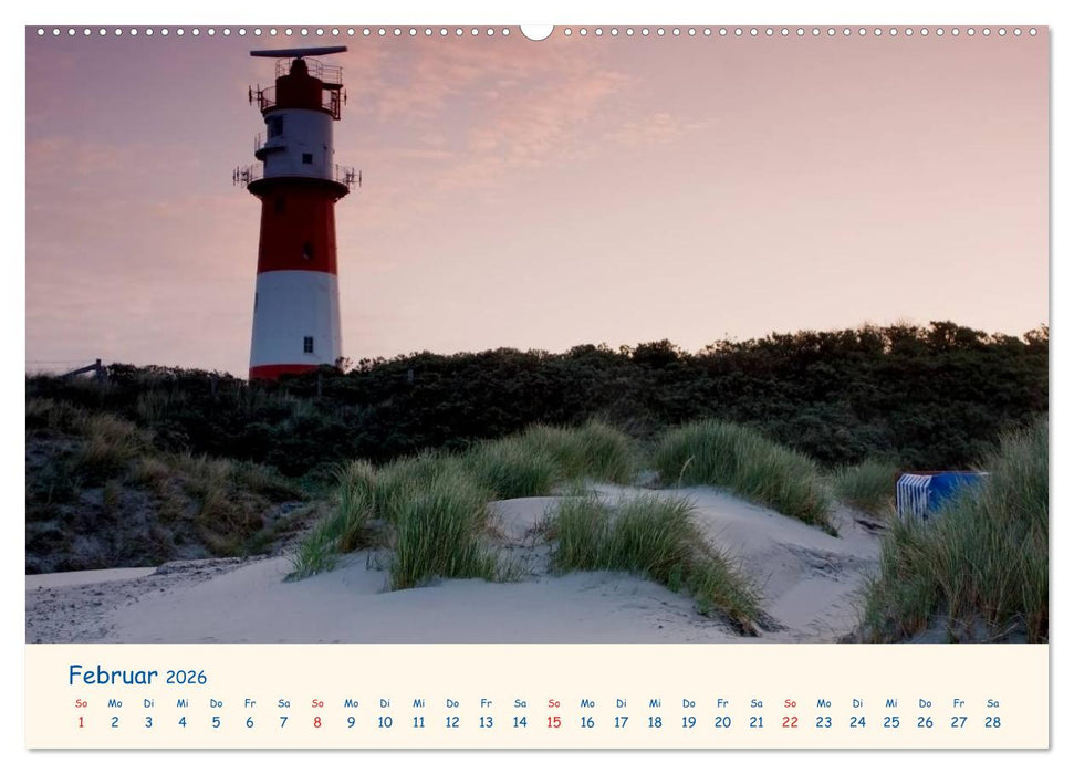 Urlaub auf Borkum (CALVENDO Premium Wandkalender 2026)
