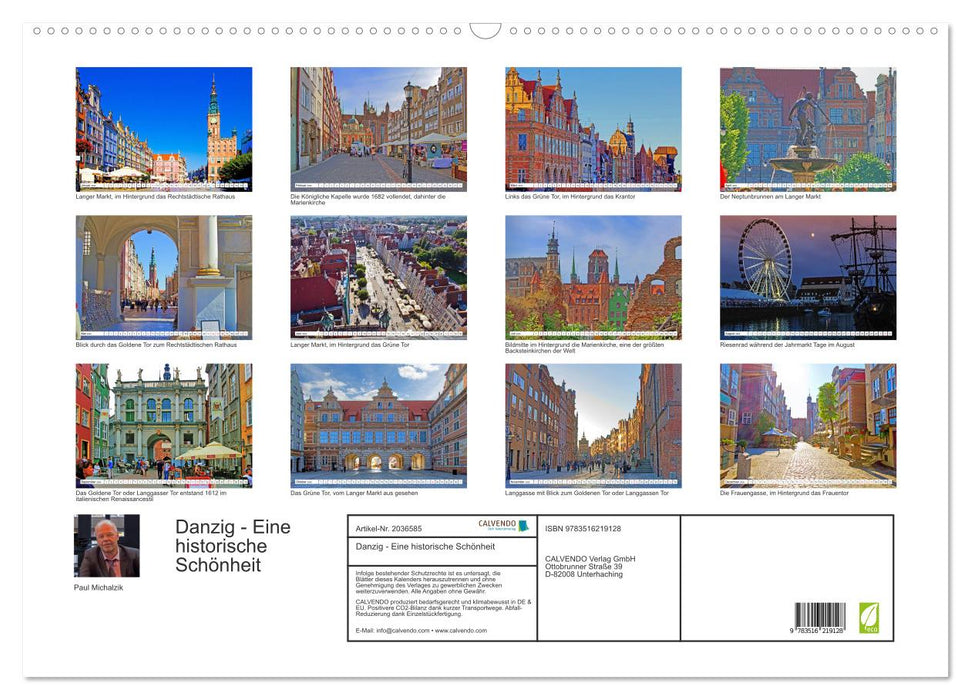 Danzig - Eine historische Schönheit (CALVENDO Wandkalender 2026)