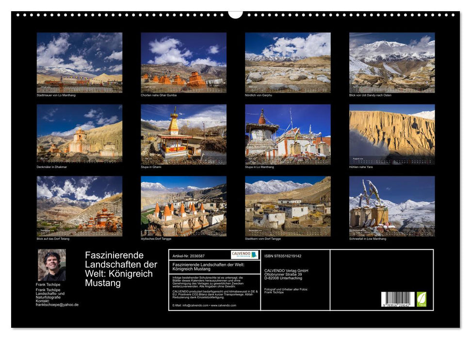 Faszinierende Landschaften der Welt: Königreich Mustang (CALVENDO Wandkalender 2026)