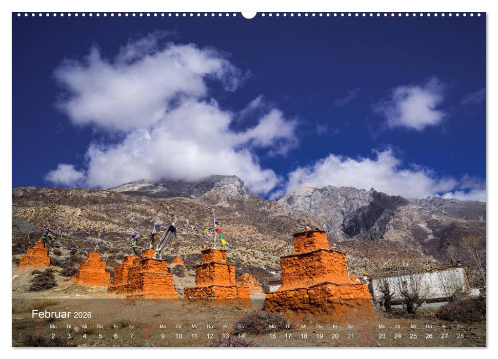 Faszinierende Landschaften der Welt: Königreich Mustang (CALVENDO Wandkalender 2026)