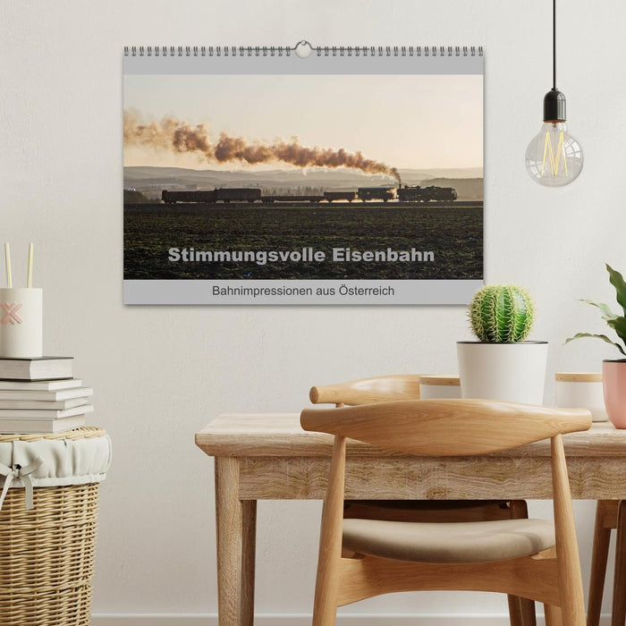 Stimmungsvolle Eisenbahn – Bahnimpressionen aus Österreich (CALVENDO Wandkalender 2026)