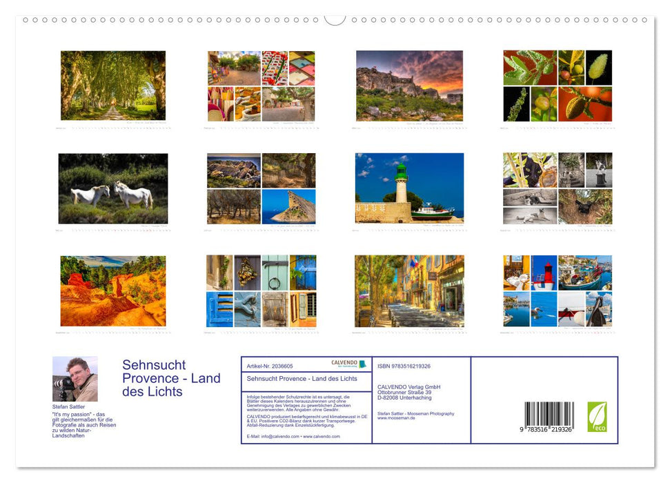 Sehnsucht Provence - Land des Lichts (CALVENDO Premium Wandkalender 2026)