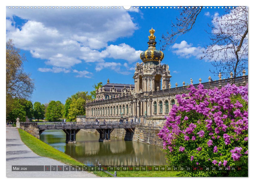 Dresden, ein Jahr an der Elbe (CALVENDO Wandkalender 2026)