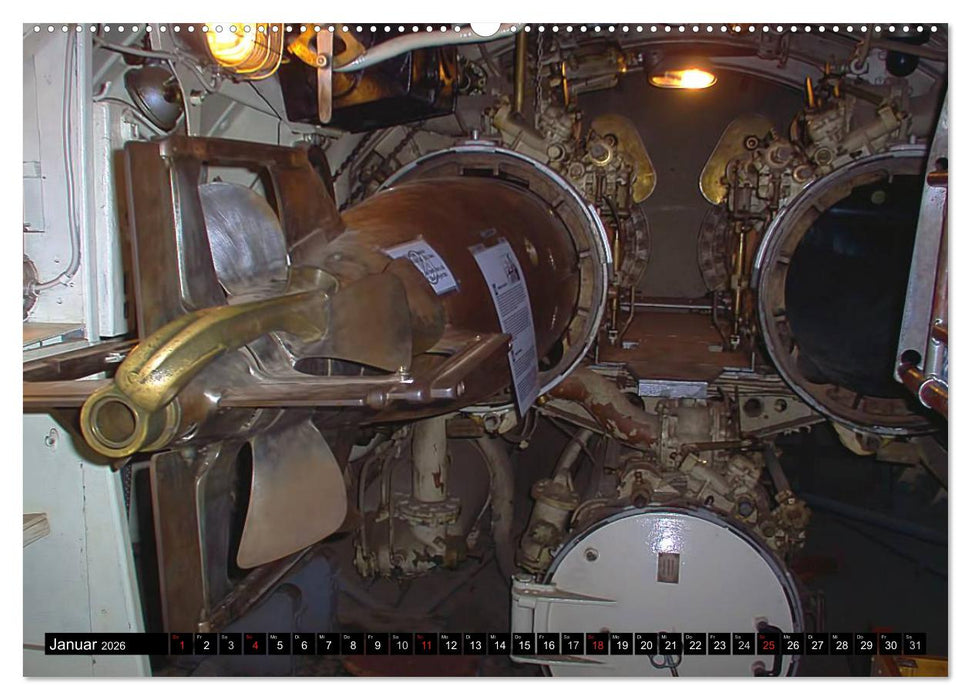 U-Boote - Militärische Ungetüme (CALVENDO Premium Wandkalender 2026)
