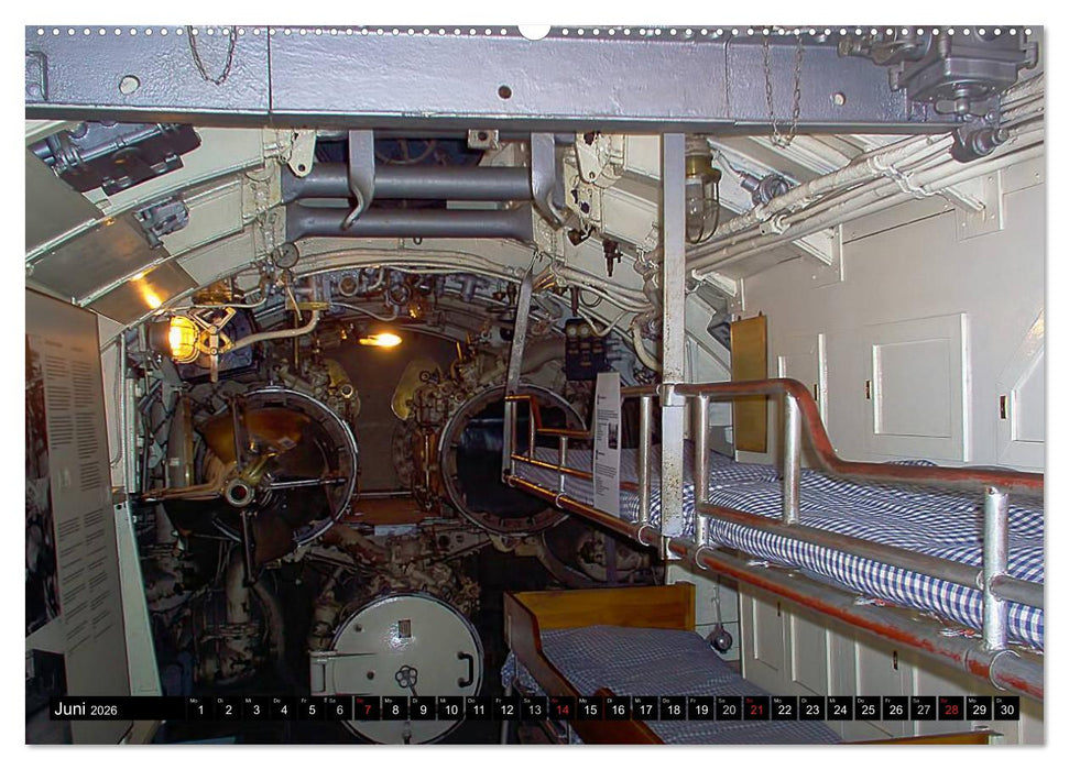 U-Boote - Militärische Ungetüme (CALVENDO Premium Wandkalender 2026)