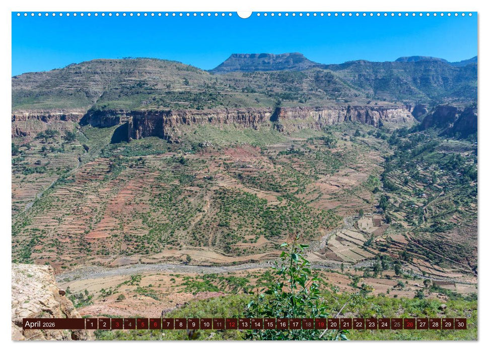 Äthiopien - 13 Monate Sonnenschein (CALVENDO Premium Wandkalender 2026)