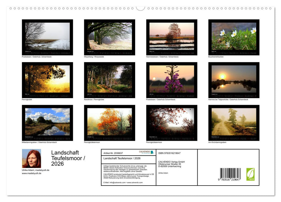 Landschaft Teufelsmoor / 2026 (CALVENDO Premium Wandkalender 2026)