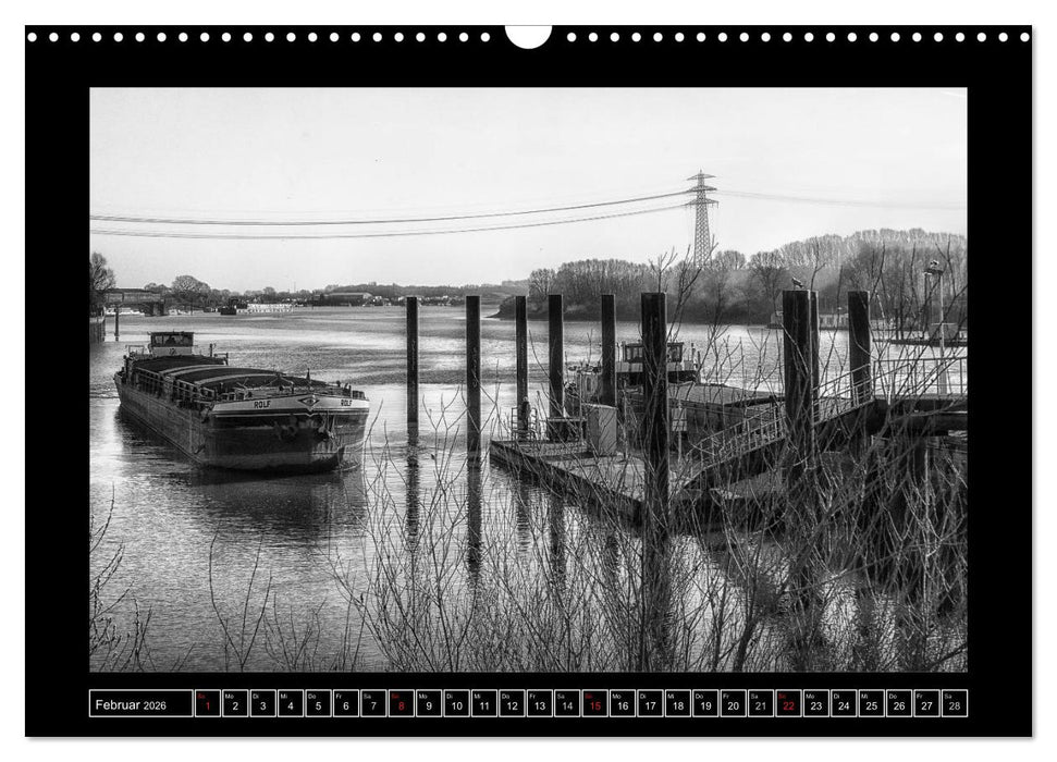 Hamburg Kuntergrau (CALVENDO Wandkalender 2026)