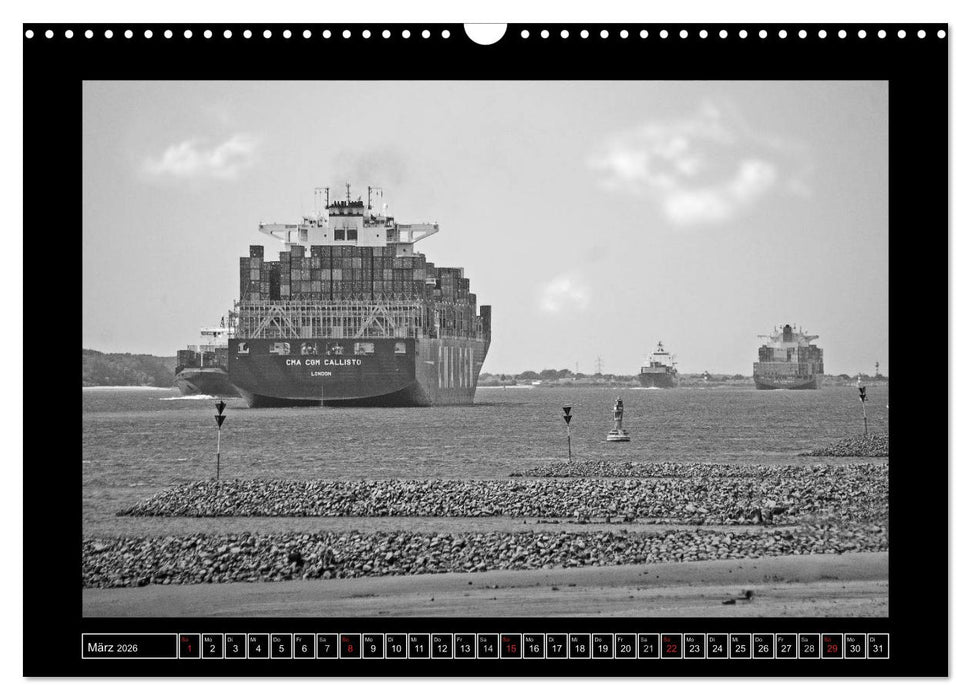 Hamburg Kuntergrau (CALVENDO Wandkalender 2026)