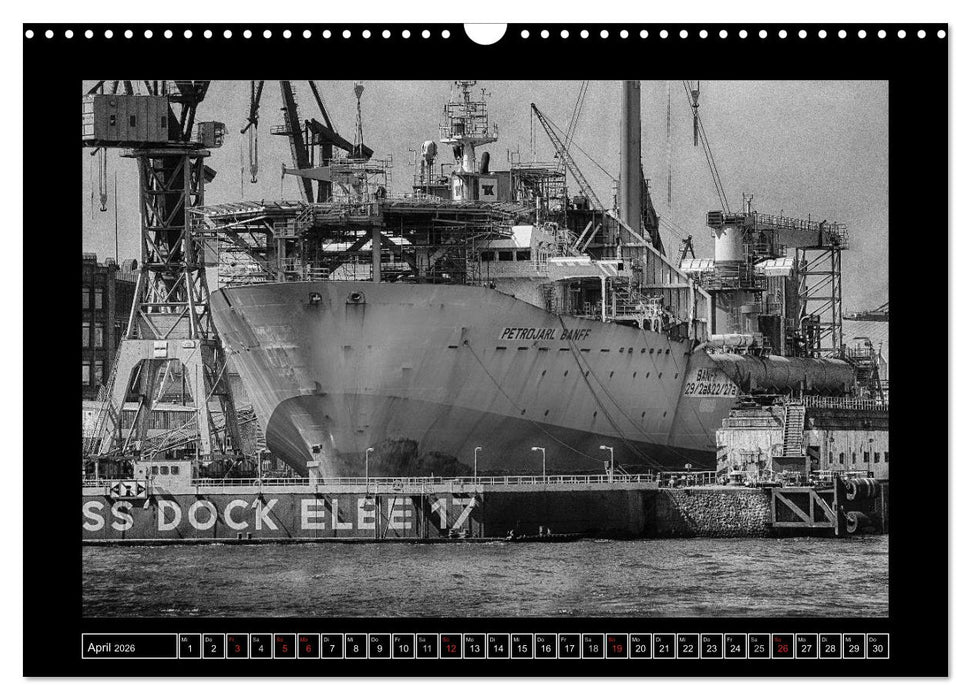 Hamburg Kuntergrau (CALVENDO Wandkalender 2026)