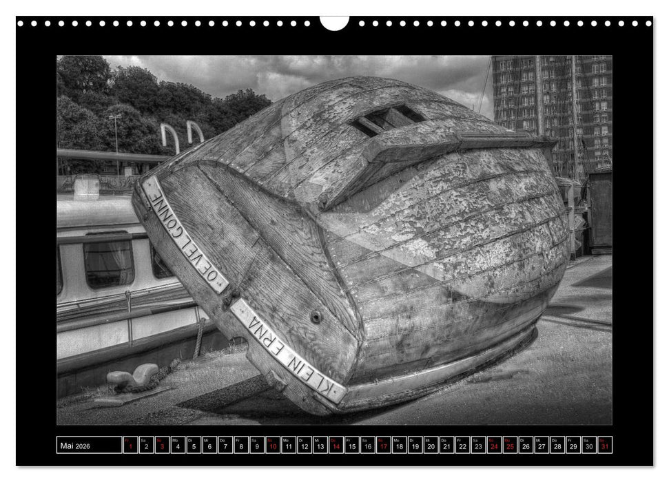 Hamburg Kuntergrau (CALVENDO Wandkalender 2026)