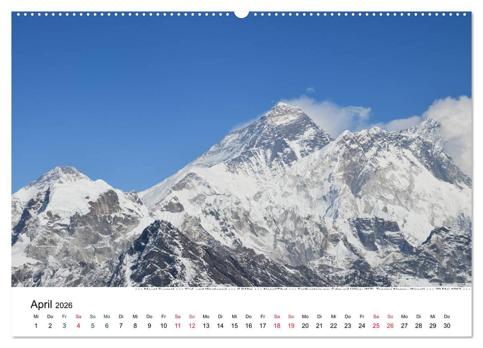 Solo Khumbu (CALVENDO Premium Wandkalender 2026)