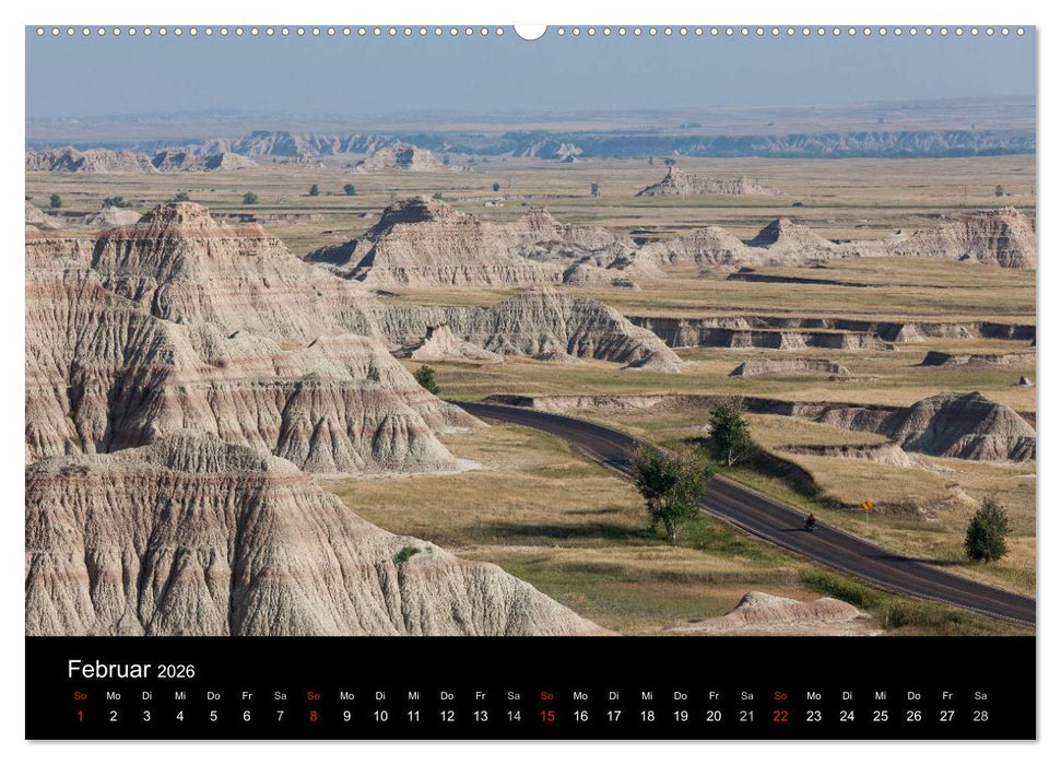 Wyoming & South Dakota (CALVENDO Premium Wandkalender 2026)