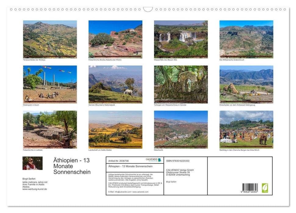 Äthiopien - 13 Monate Sonnenschein (CALVENDO Wandkalender 2026)