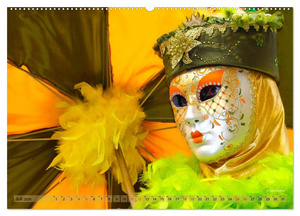 Magie der Masken (CALVENDO Premium Wandkalender 2026)
