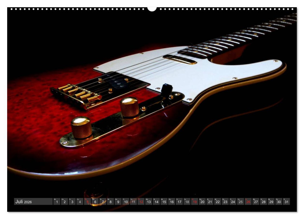 Gitarren Snapshots (CALVENDO Premium Wandkalender 2026)