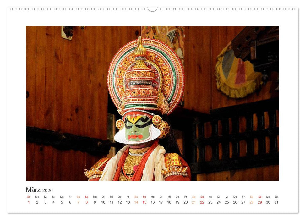 Kerala - Im Süden Indiens (CALVENDO Premium Wandkalender 2026)
