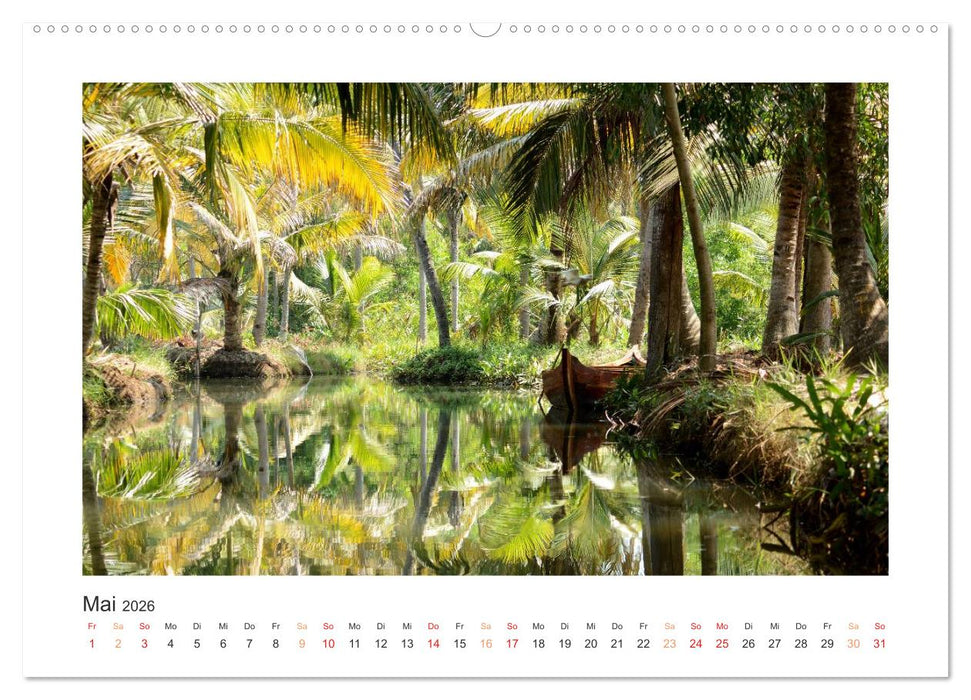 Kerala - Im Süden Indiens (CALVENDO Premium Wandkalender 2026)