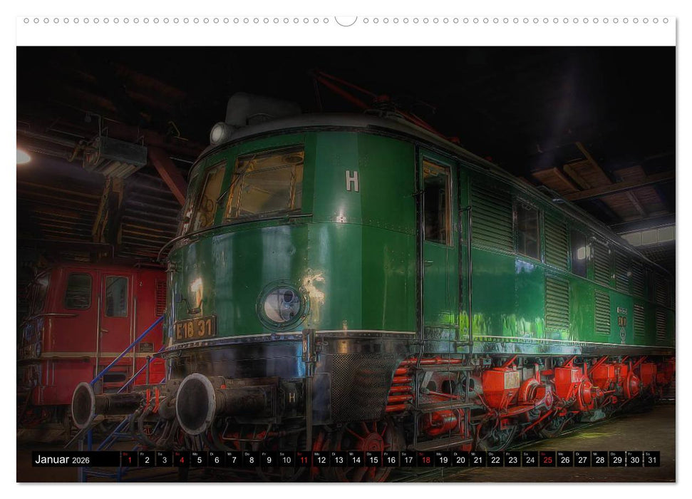 Lokschuppen-Schätze (CALVENDO Premium Wandkalender 2026)