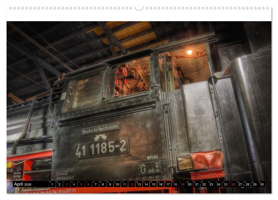 Lokschuppen-Schätze (CALVENDO Premium Wandkalender 2026)