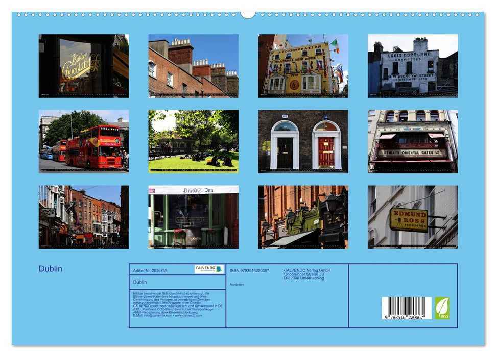 Dublin (CALVENDO Premium Wandkalender 2026)