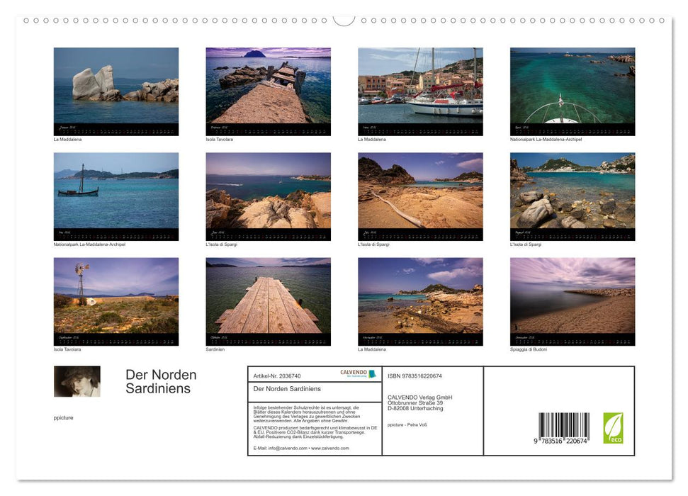 Der Norden Sardiniens (CALVENDO Premium Wandkalender 2026)