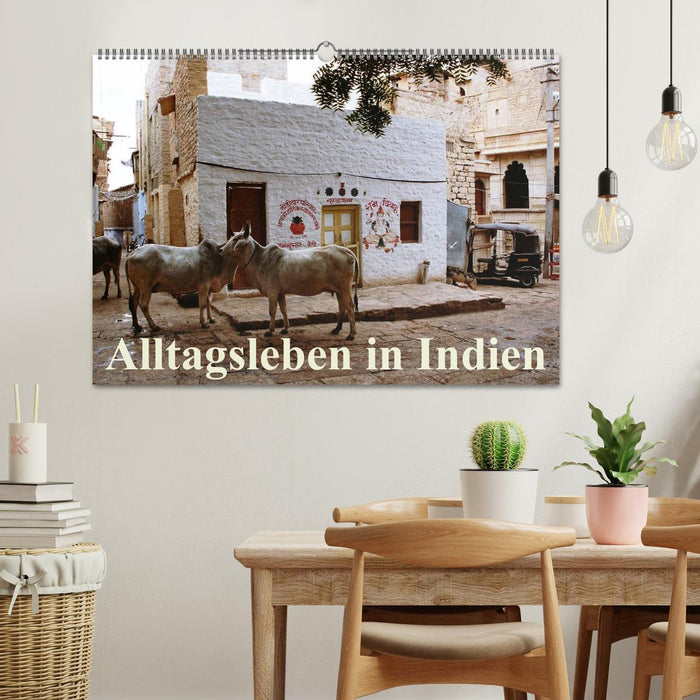 Alltagsleben in Indien (CALVENDO Wandkalender 2026)