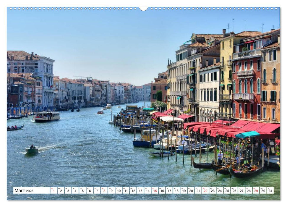 Venedig - Die traumhaft schöne Lagunenstadt (CALVENDO Premium Wandkalender 2026)