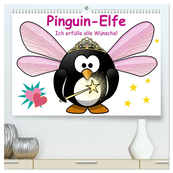 Pinguin-Elfe (CALVENDO Premium Wandkalender 2026)
