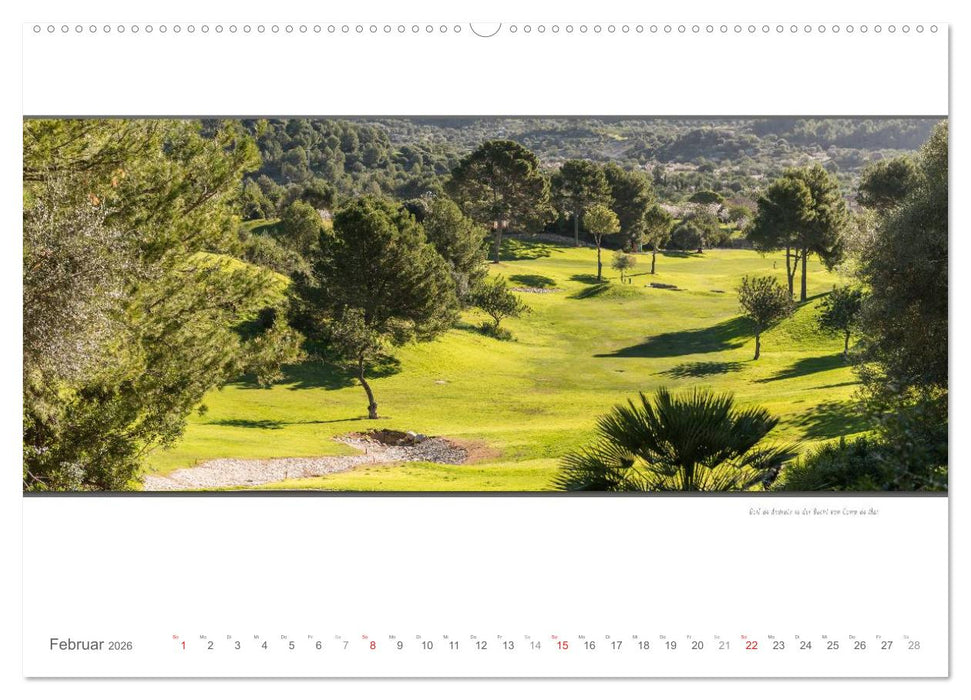 Emotionale Momente: Die schönsten Golfplätze auf Mallorca. (CALVENDO Wandkalender 2026)