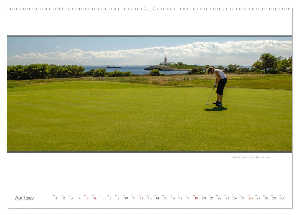 Emotionale Momente: Die schönsten Golfplätze auf Mallorca. (CALVENDO Wandkalender 2026)