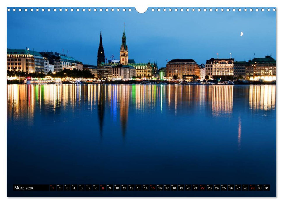 Hamburg - Alster (CALVENDO Wandkalender 2026)