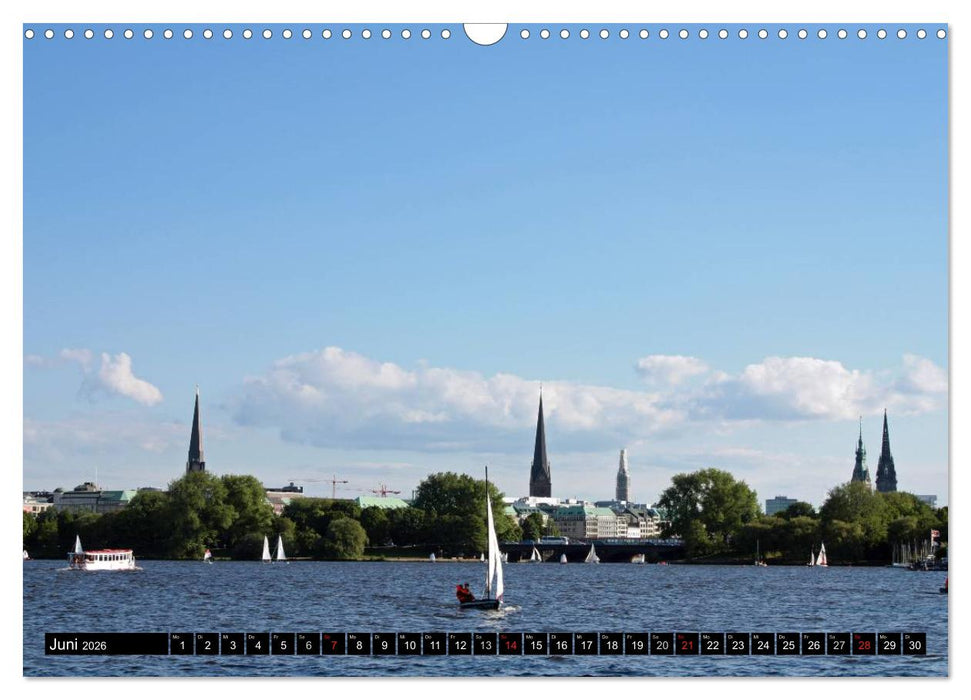 Hamburg - Alster (CALVENDO Wandkalender 2026)
