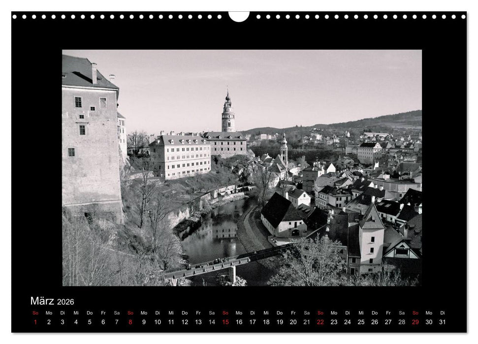 Schönheit an der Moldau - Cesky Krumlov (CALVENDO Wandkalender 2026)