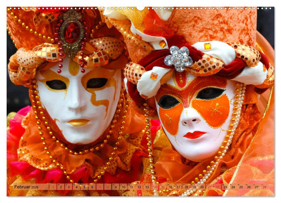 Magie der Masken (CALVENDO Wandkalender 2026)