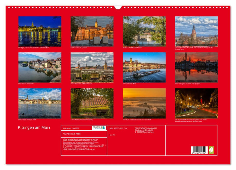 Kitzingen am Main (CALVENDO Wandkalender 2026)