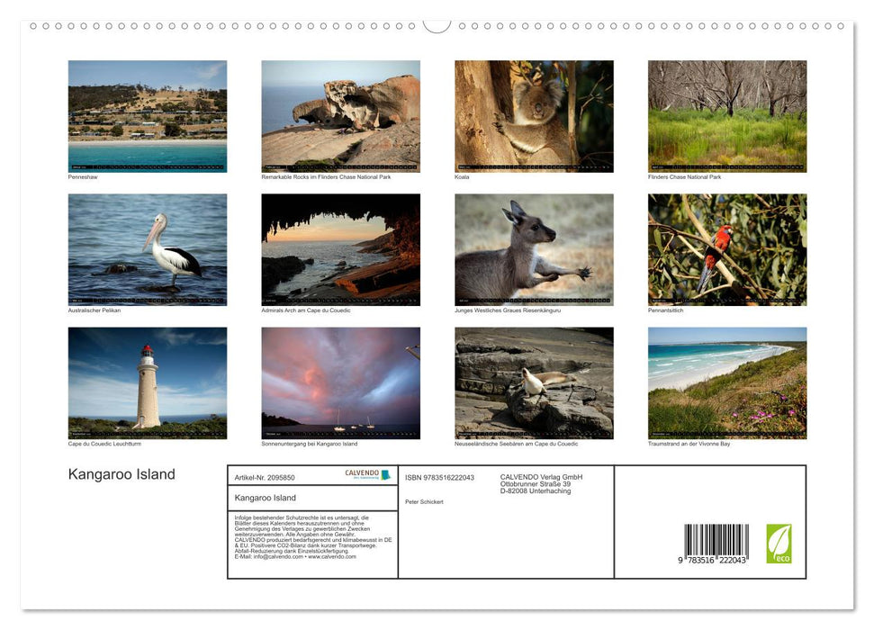 Kangaroo Island (CALVENDO Premium Wandkalender 2026)