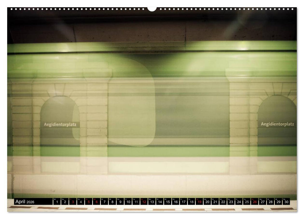 U-Bahn-Stationen Hannover (CALVENDO Premium Wandkalender 2026)