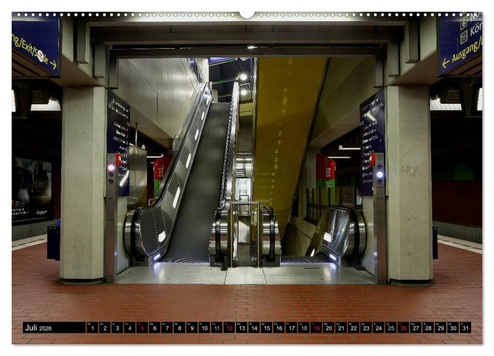 U-Bahn-Stationen Hannover (CALVENDO Premium Wandkalender 2026)