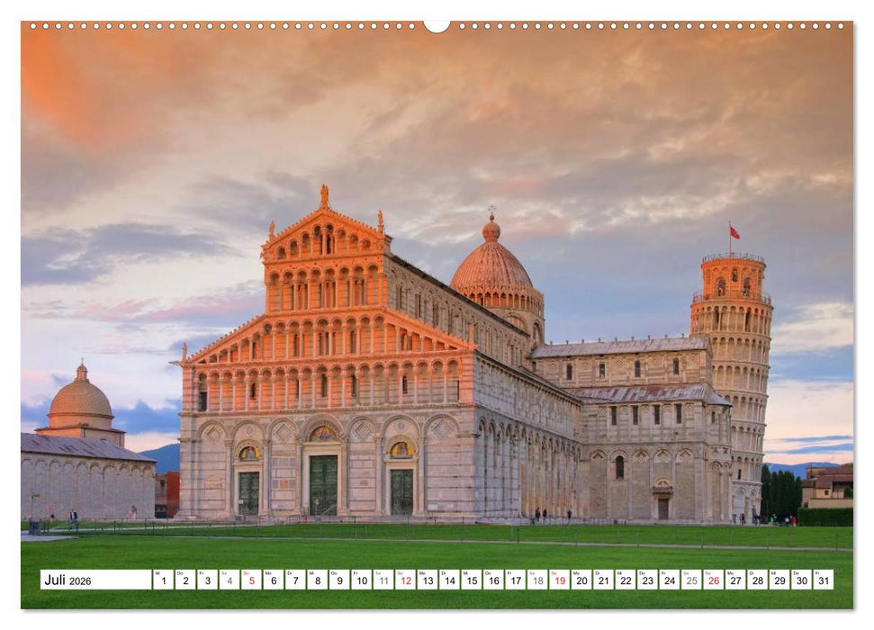 Toskana - Großarige Bauten (CALVENDO Premium Wandkalender 2026)