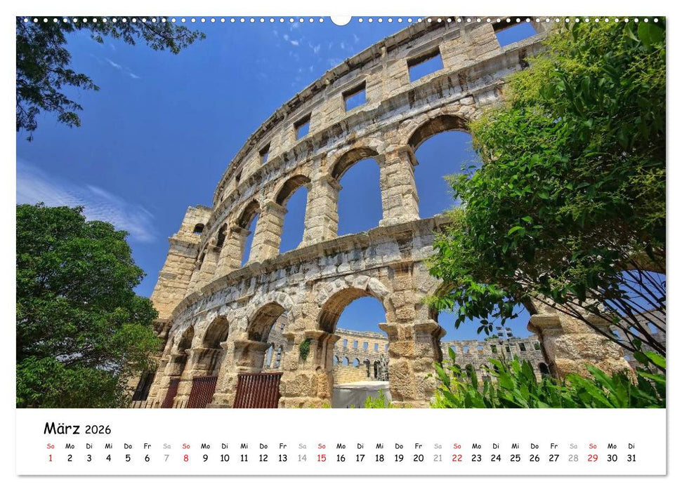 Istrien (CALVENDO Premium Wandkalender 2026)