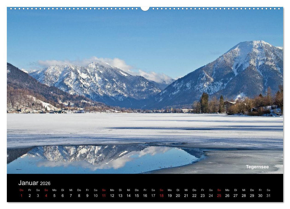 Oberbayerische Seen (CALVENDO Premium Wandkalender 2026)