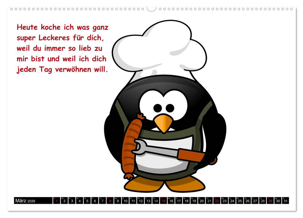 Pinguine im siebten Himmel! (CALVENDO Wandkalender 2026)